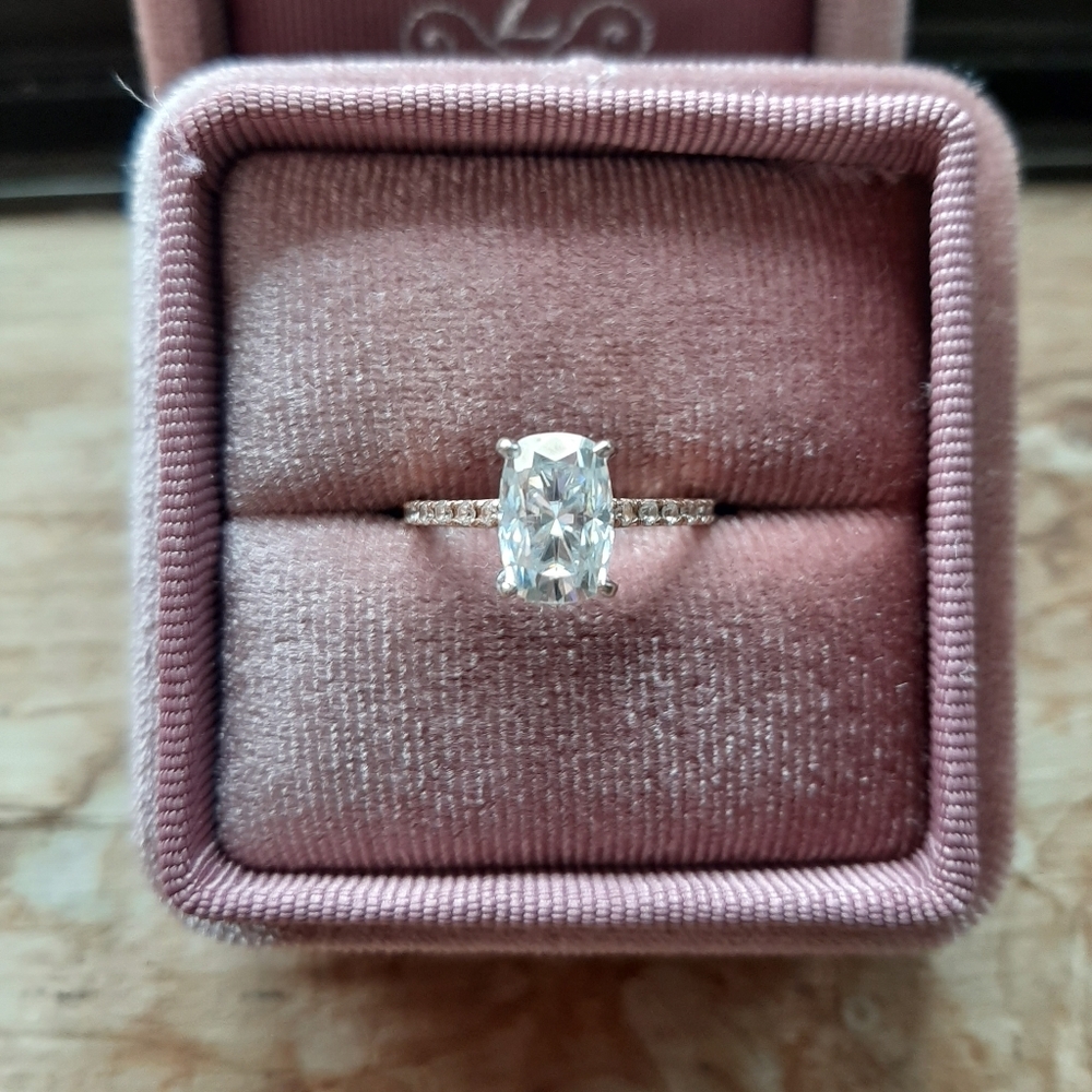 Moissanite Engagement Ring